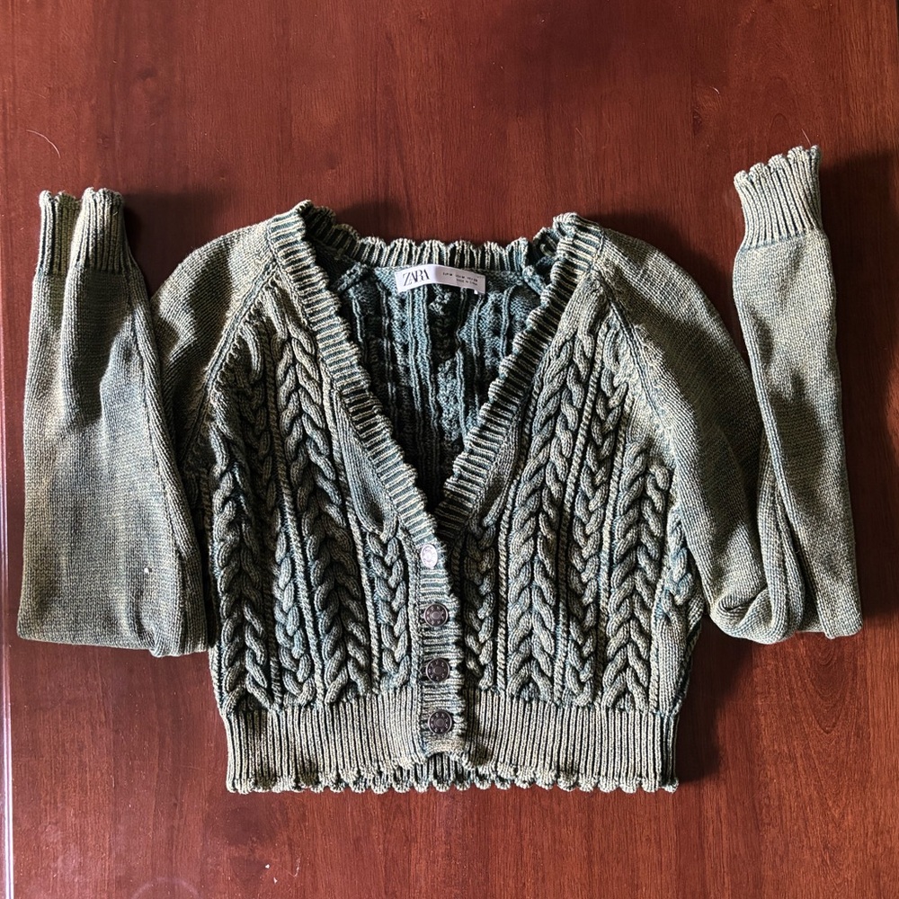 Zara Crop Knit Sweater